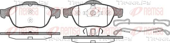 Тормозные колодки Remsa передние для Renault Vel Satis I 2002-2009. Артикул 0843.10