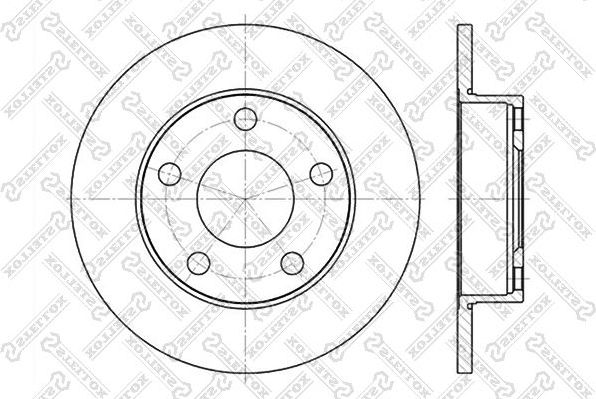 Тормозной диск Stellox. Артикул 6020-4747-SX