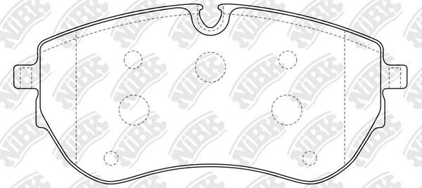 Тормозные колодки NiBK. Артикул PN0737