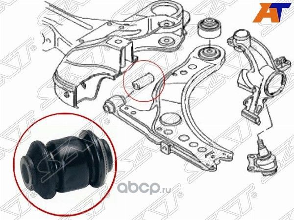 Сайлентблок FR рычага  передний Volkswagen Golf 97 (SAT). Артикул ST357407182