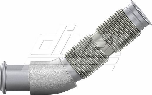 Глушитель Dinex (высококачественная сталь) передний для DAF LF 2013-2026. Артикул 2AA003
