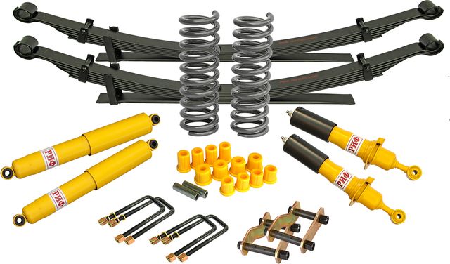 Лифт-комплект РИФ жесткий для Nissan Navara D40 2004-2015, лифт 40 мм, нагрузка передних пружин + 100 кг, задних рессор - до +0-500 кг. Артикул RIF-D40-C