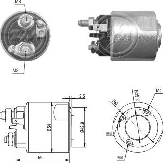 Втягивающее реле стартера Era. Артикул ZM2495