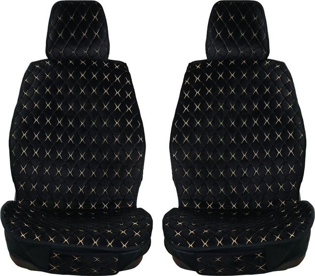 Накидки Seintex каркасные Shine на сидения, цвет Черно-бежевый. Артикул 317677