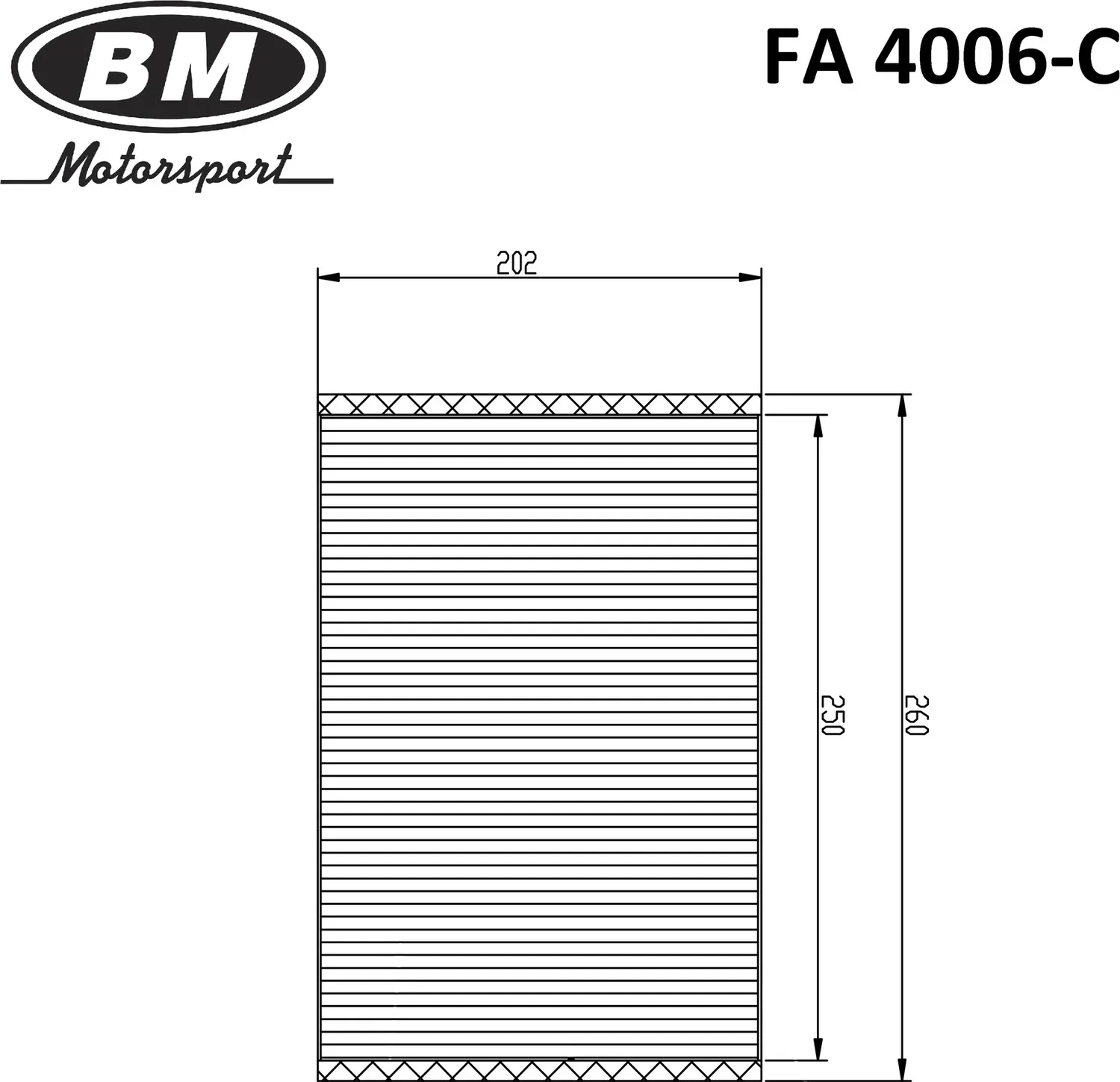 Фильтр салона (BM). Артикул FA4006-C