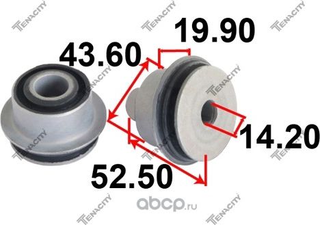 Сайлентблок рычага резиновый Tenacity (1372) AAMTO1148 Tenacity. Артикул AAMTO1148