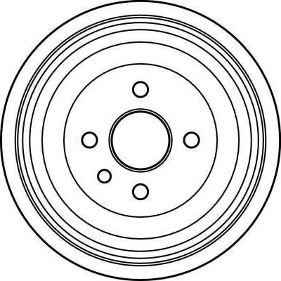 Тормозной барабан TRW задний для Opel Kadett E 1984-1994. Артикул DB4002
