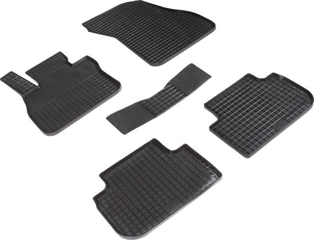 Коврики резиновые Seintex с узором сетка для салона BMW 2 F44 2019-2026. Артикул 94926