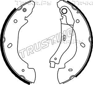 Тормозные колодки Trusting задние для Ford Transit Torneo VI 2000-2006. Артикул 040.148