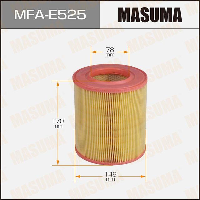 Воздушный фильтр Masuma. Артикул MFA-E525