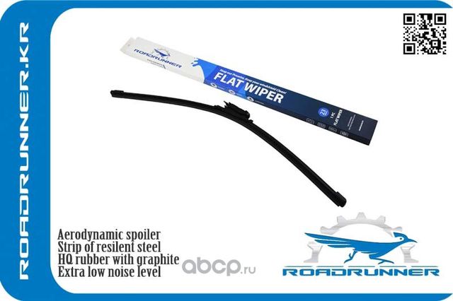 Щетка стеклоочистителя бескаркасная 580 мм (Roadrunner). Артикул RR580F4