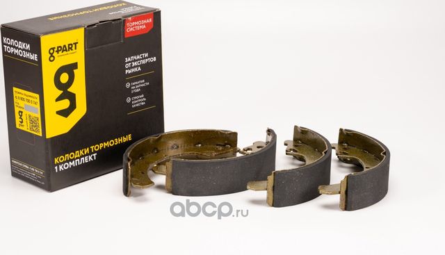 Колодки тормозные задние ВАЗ-2108-2115, 1118 барабанные (комплект 4шт) G-PART 11 G-Part. Артикул GP21520004