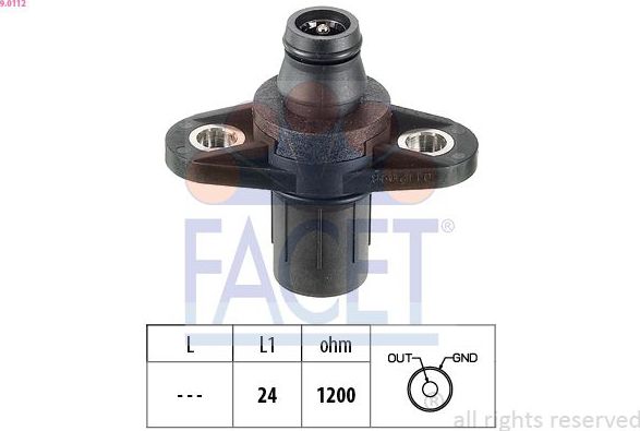 Датчик положения распредвала Facet Made in Italy - OE Equivalent для Mercedes-Benz E-Класс I (W124) 1993-1998. Артикул 9.0112