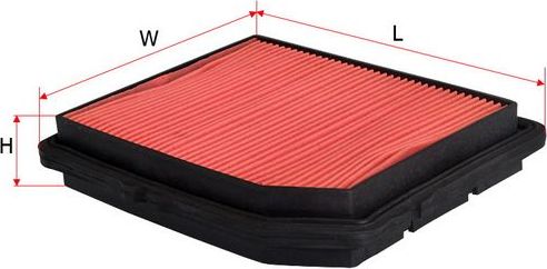 Воздушный фильтр Sakura для Honda CR-X II 1987-1992. Артикул A-1616