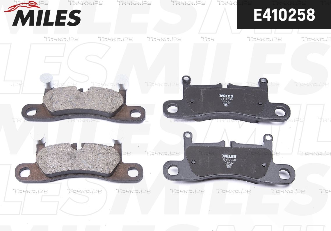 Тормозные колодки Miles (Low-Metallic) задние для Porsche 911 VII (991) 2011-2026. Артикул E410258