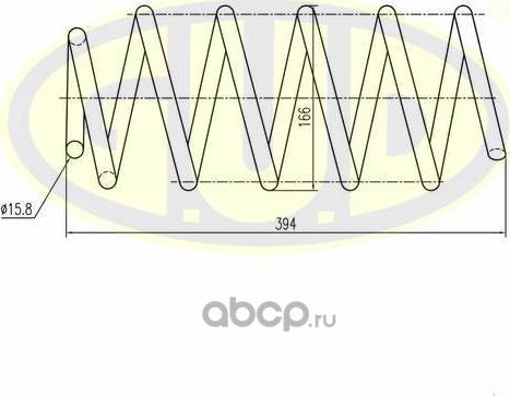 Пружина подвески G.U.D.. Артикул GCS095840