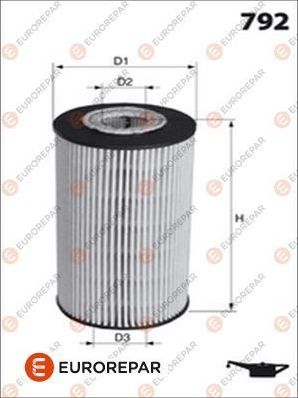Масляный фильтр Eurorepar. Артикул 1611659880