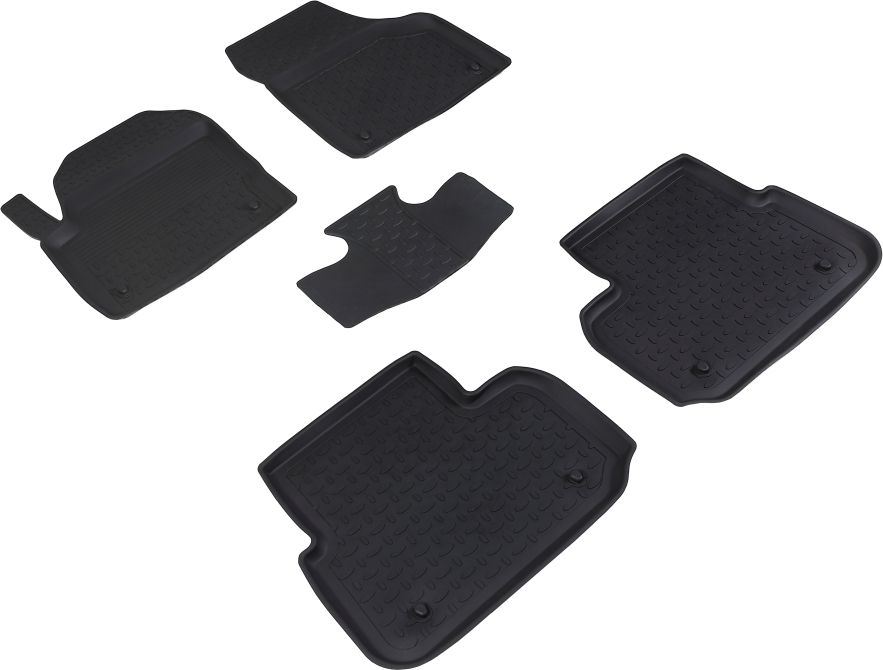 Коврики резиновые Seintex с высоким бортиком для салона Land Rover Discovery Sport 2014-2019. Артикул 86737