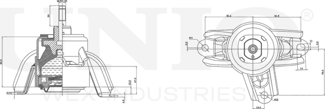 Опора двигателя (Unio). Артикул RMP-15026