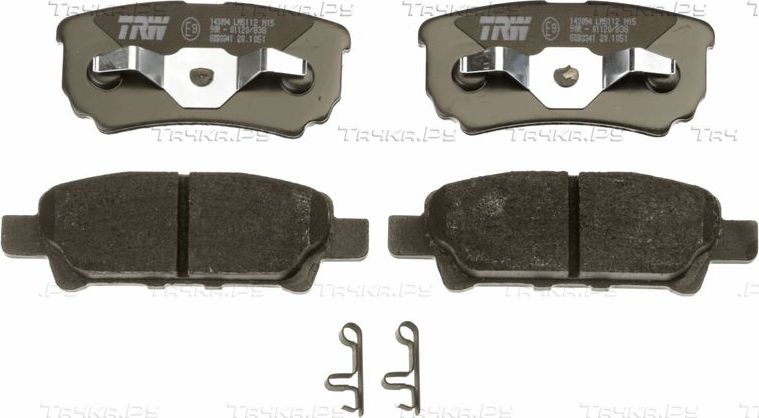 Тормозные колодки TRW COTEC задние для Mitsubishi Lancer IX 2003-2013. Артикул GDB3341