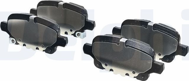 Тормозные колодки Delphi (Low-Metallic) задние для Opel Insignia II 2017-2026. Артикул LP3372