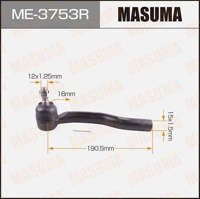 Наконечник рулевой тяги Masuma. Артикул ME-3753R
