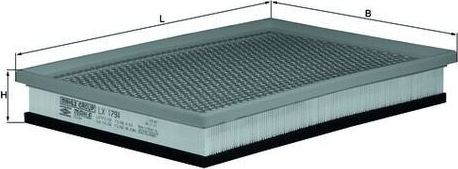 Воздушный фильтр Mahle для Nissan Interstar 2003-2026. Артикул LX 1794