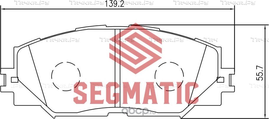 SGBP2586 Колодка торм диск пер Toyota Corolla 1.6 2007-, Corolla 1.6 2007-2012 T (Segmatic) Segmatic. Артикул SGBP2586