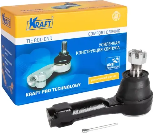 НАКОНЕЧНИК РУЛЕВОЙ ТЯГИ NISSAN PRIMERA 90-96 OBE (Kraft). Артикул KT032335