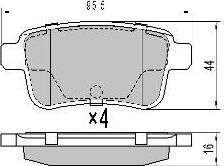 Тормозные колодки Fremax. Артикул FBP-1583