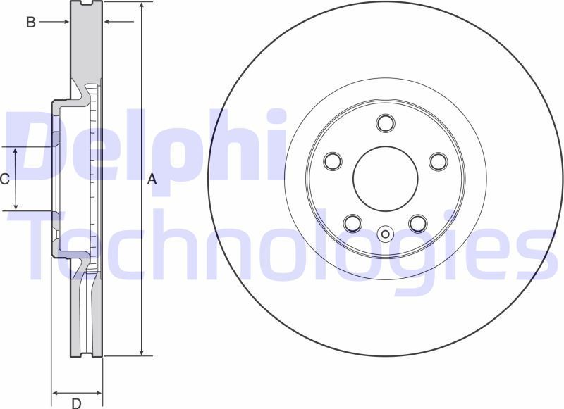 Тормозной диск Delphi. Артикул BG9231C
