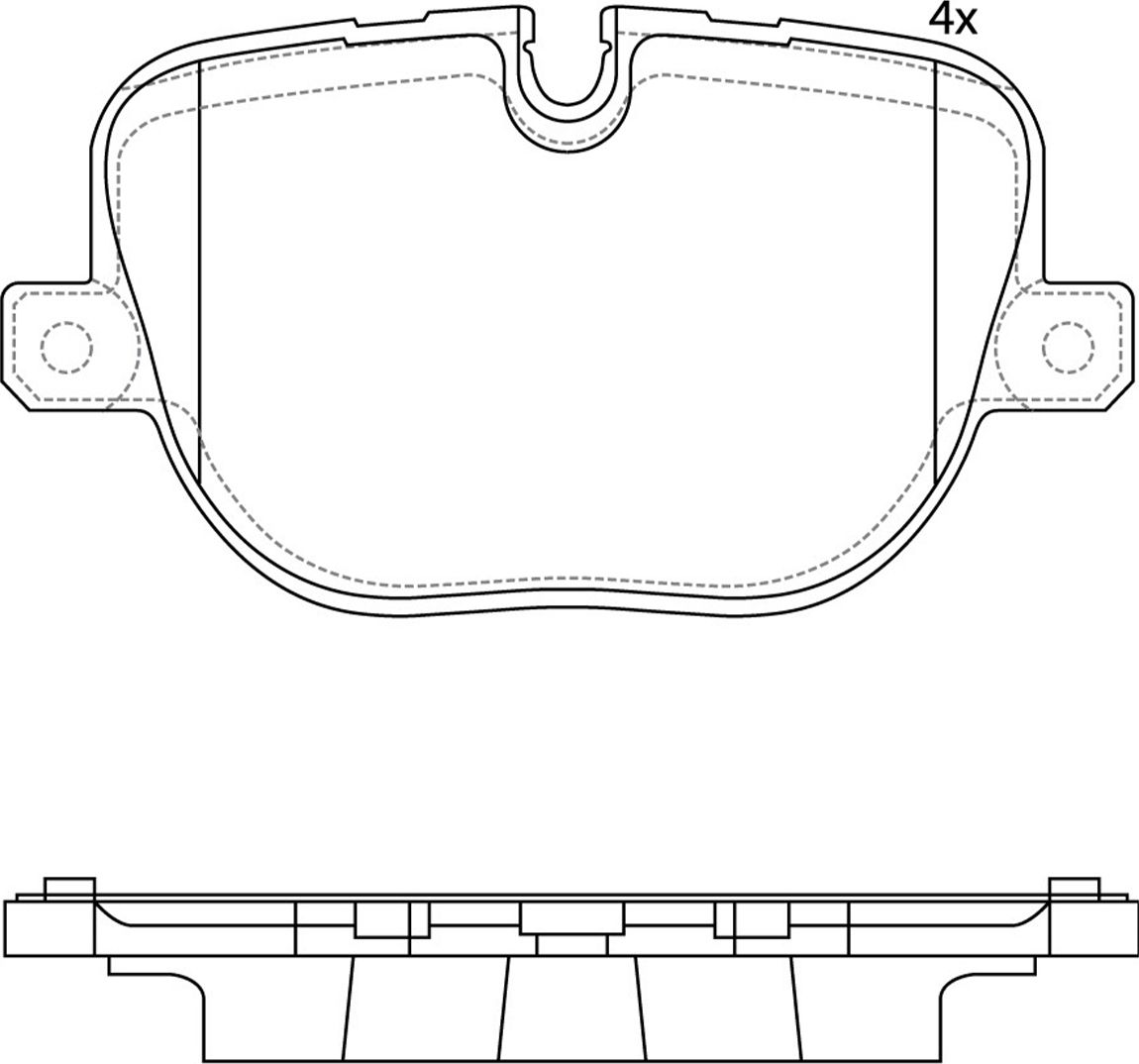 Тормозные колодки NiBK. Артикул PN0566