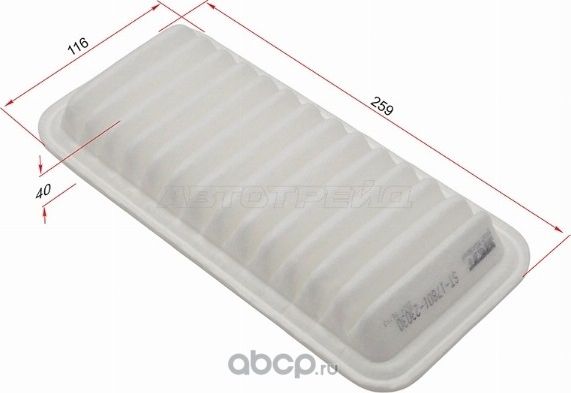 Фильтр воздушный TOYOTA AYGO 1KRFEBELTA 1KR2SZ 0 (SAT). Артикул ST1780123030