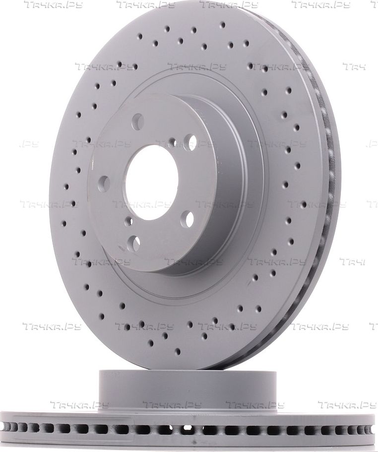 Тормозной диск Zimmermann Sport Coat Z передний для Subaru Impreza I 1994-2000. Артикул 530.2458.52