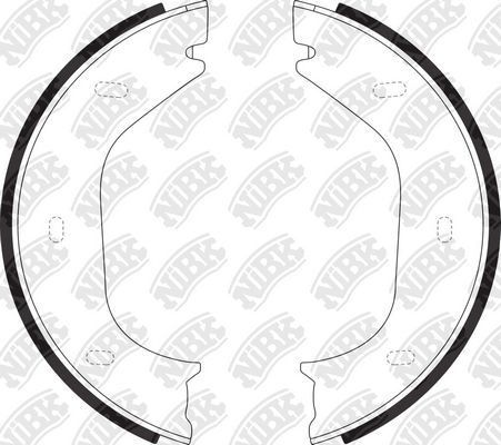 Тормозные колодки (стояночная тормозная система) NiBK задние для BMW 3 II (E30) 1983-1991. Артикул FN0514