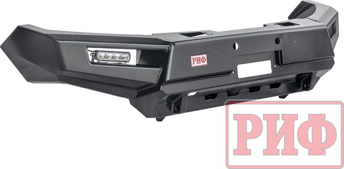 Бампер силовой РИФ передний с доп. фарами для Mitsubishi Pajero Sport III 2015-2026. Артикул RIFPS3-10356