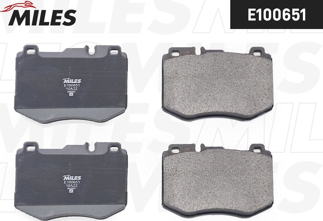 Тормозные колодки Miles (Semi-Metallic). Артикул E100651