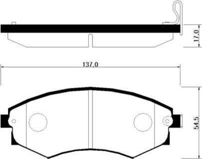 Тормозные колодки HSB. Артикул HP0003
