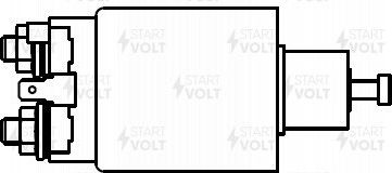 Втягивающее реле стартера StartVOLT для Mitsubishi Pajero II 1994-1999. Артикул VSR 1109