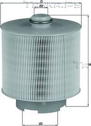 Воздушный фильтр Mahle-Knecht для Audi A6 III (C6) 2004-2011. Артикул LX 1006/1D