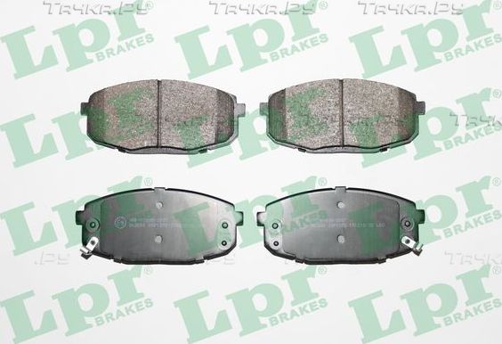 Тормозные колодки LPR передние для Hyundai i30 I 2007-2012. Артикул 05P1375