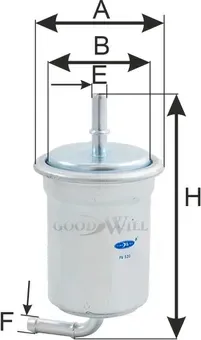 Фильтр топливный (Goodwill). Артикул FG520