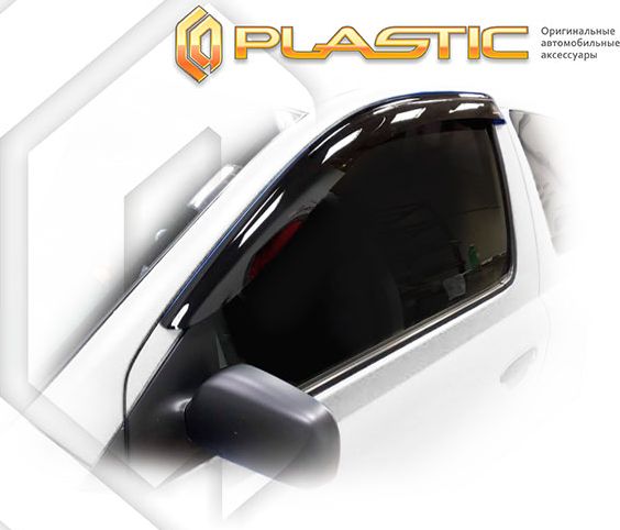 Дефлекторы СА Пластик для окон (Classic полупрозрачный) Toyota Vitz I 3-дв. 1999-2005. Артикул 2010030314105