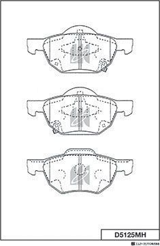Тормозные колодки MK Kashiyama. Артикул D5125MH