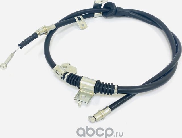 Трос стояночного тормоза правый в сборе с наконечниками (Ukorauto). Артикул U0107020R