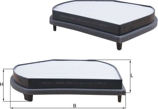 Салонный фильтр Mahle-Knecht. Артикул LA 37/1