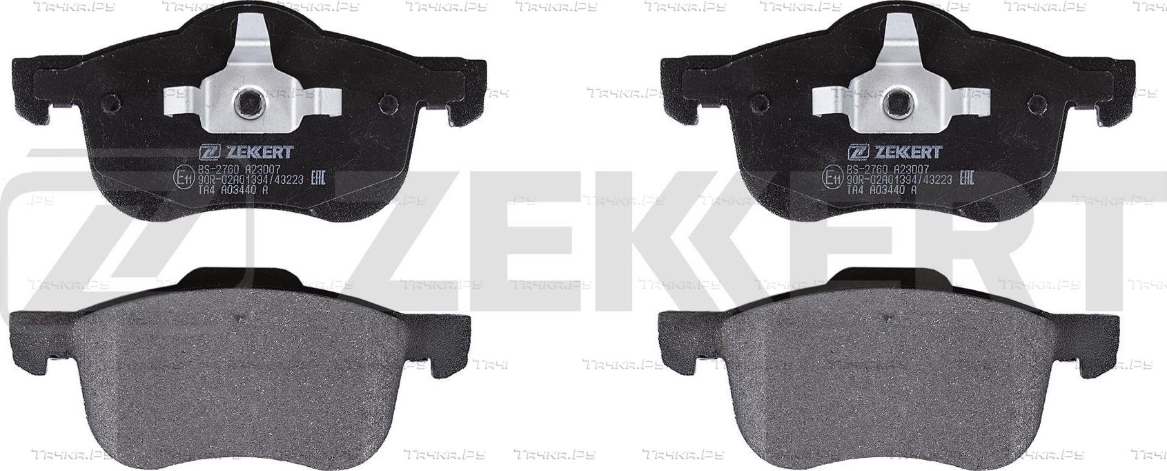 Тормозные колодки Zekkert передние для Volvo V70 I 1996-2000. Артикул BS-2760