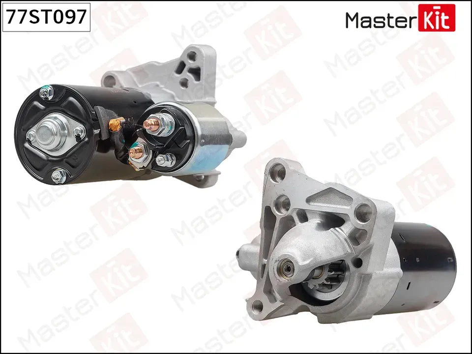 Стартер RENAULT DUSTER, MEGANE II III 2.0 1.2кВт (Master KIT) Master KIT. Артикул 77ST097