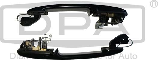 Ручка двери DPA задняя правая/левая для SEAT Alhambra I 1996-2010. Артикул 88391807802