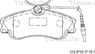 Тормозные колодки Asimco передние для Peugeot 607 I 2000-2005. Артикул KD7523